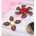 Red & Green Leaves Urli & Dia Set of 2